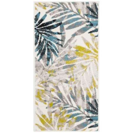 Safavieh 2 x 8 ft. ContemporarySkyler Power Loomed Area Rug Grey & Green SKY189G-28